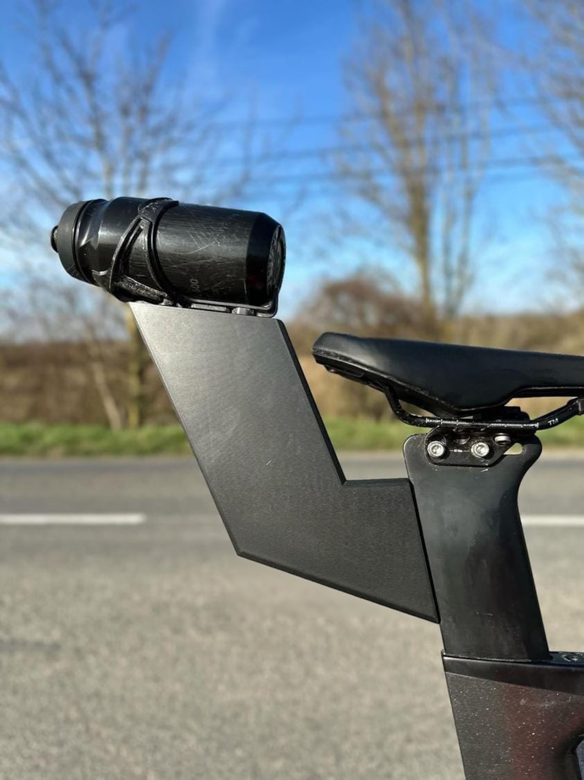Rear‑Mounted Bottle Cage Holder – 3D Printed, Carbon Fiber Reinforced