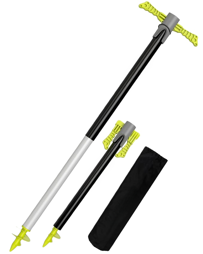 Shallow Water Screw Anchor – 29-48" Adjustable Sand Anchor for Jet Skis, Pontoon Boats & PWCs with Carry Case