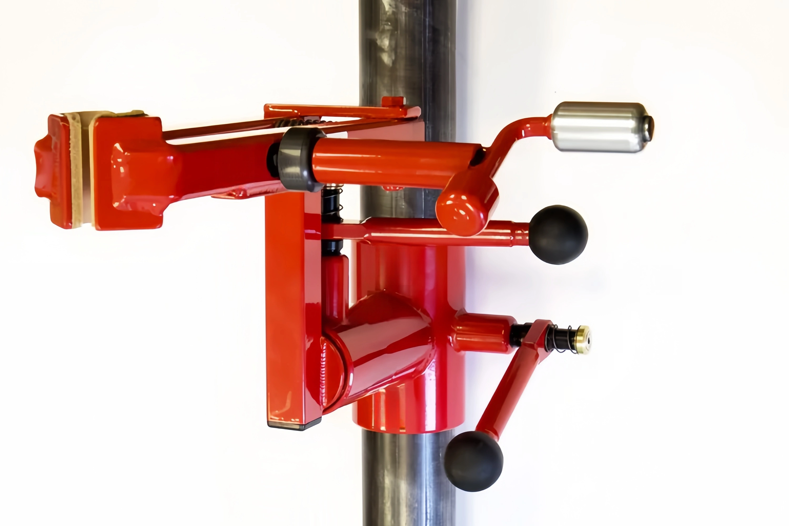 Adjustable Wall-Mount Bike Repair Stand – Steel Clamp, 2" Seatpost Grip, 79 lbs Capacity