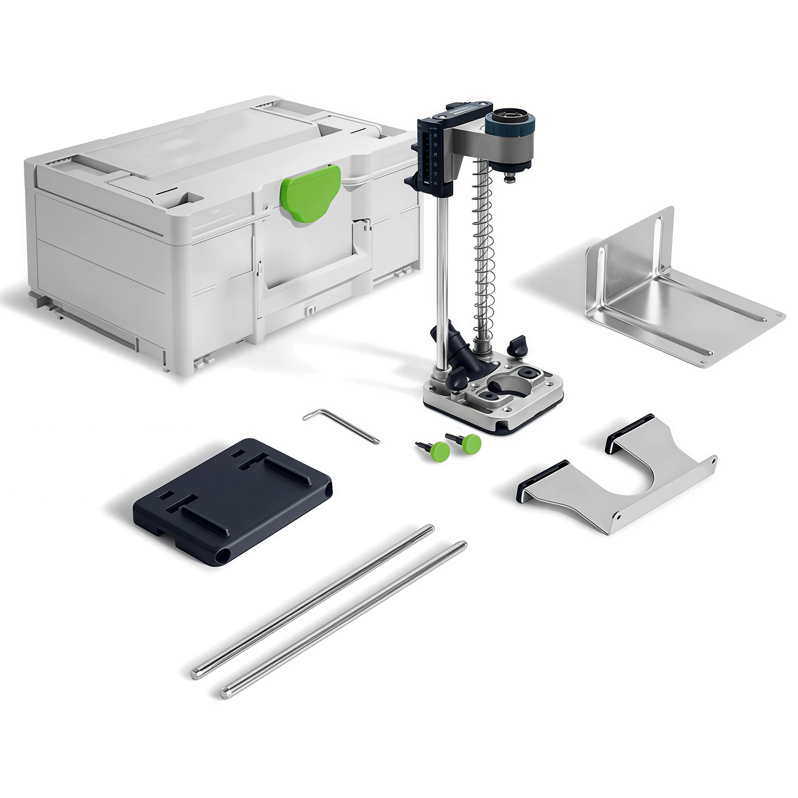 Mobile Drilling Attachment – Convert Your Drill into a Precision Guide, 90° Holes, 2″ Depth, Dust Extraction