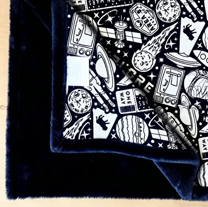 Coloring Blanket – 50″×60″, Soft Cotton Canvas, Velvet‑Print Surface, Machine Washable