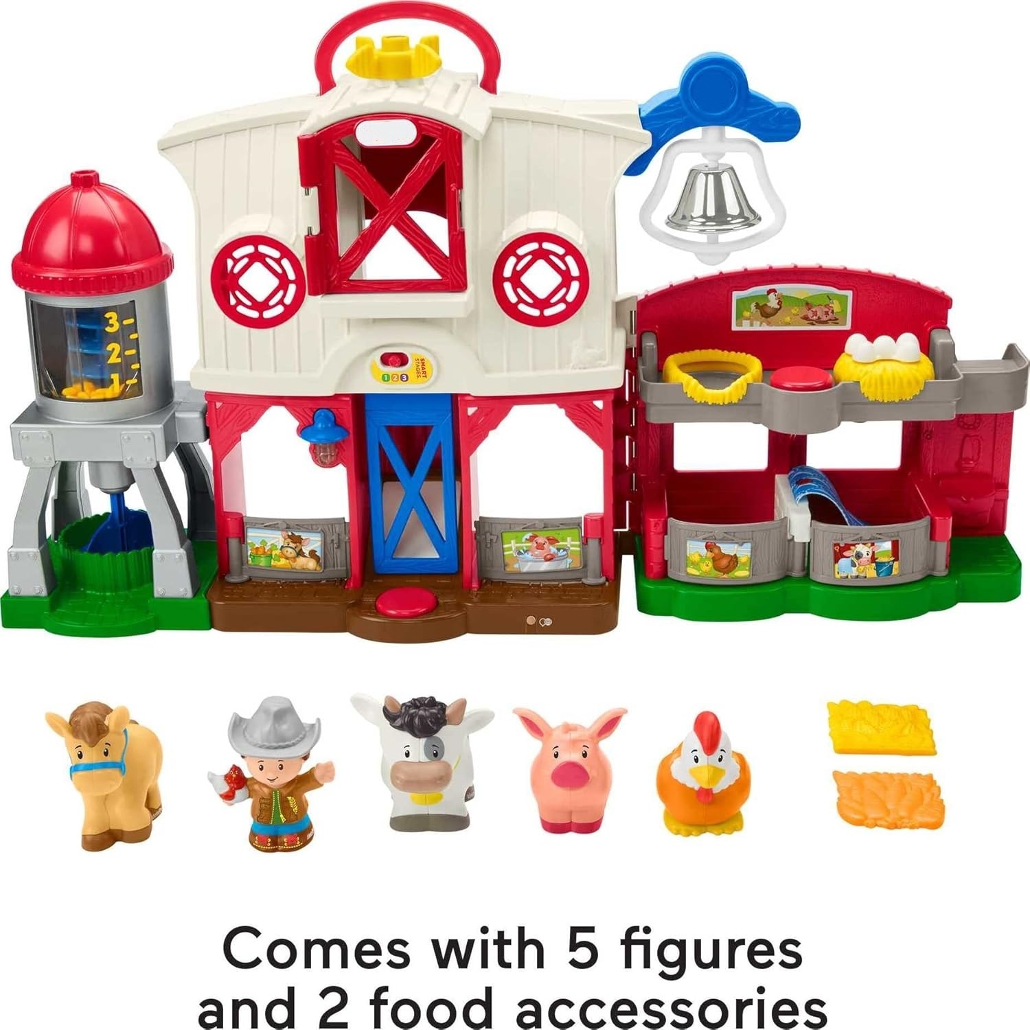 Interactive Farm Playset – 45+ Songs, Sounds & Phrases, 3 Smart Stages, for Toddlers 1‑5 Years
