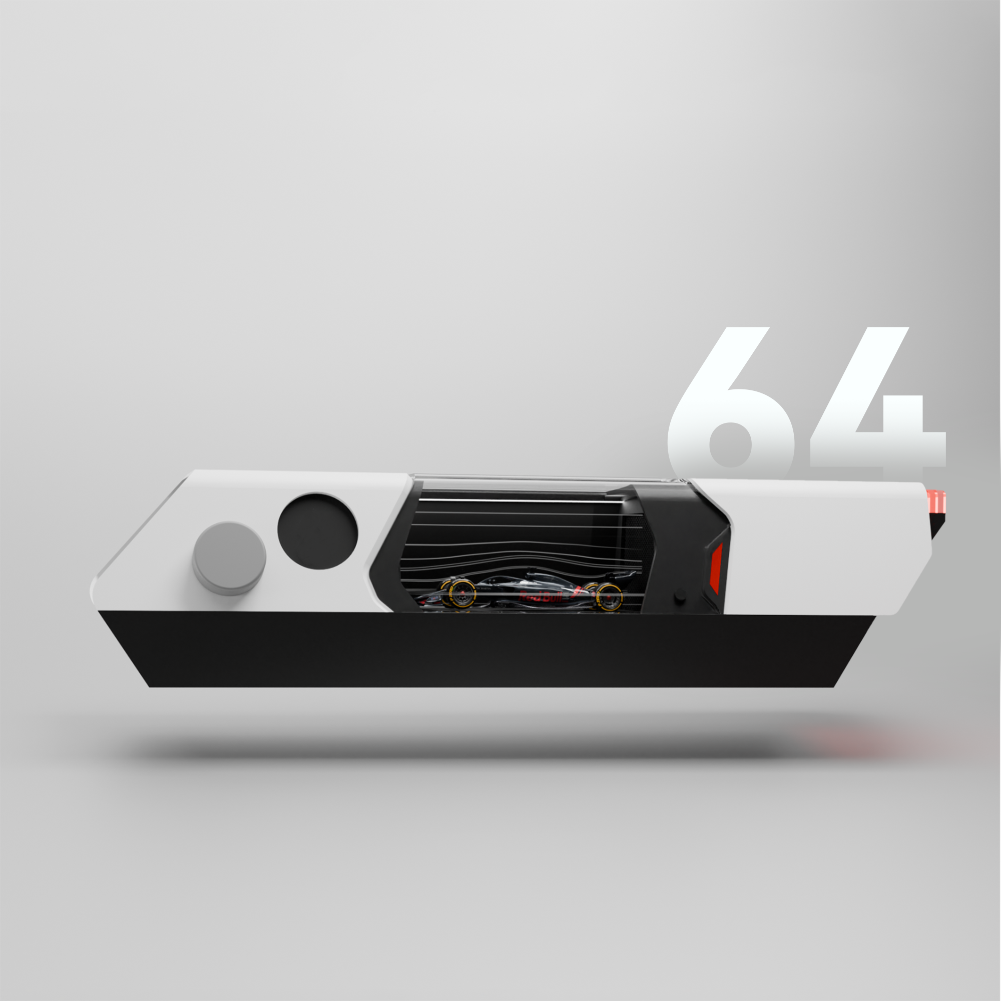 1:64 Scale Car Model Desktop Wind Tunnel – Dynamic Display with Fog Effects