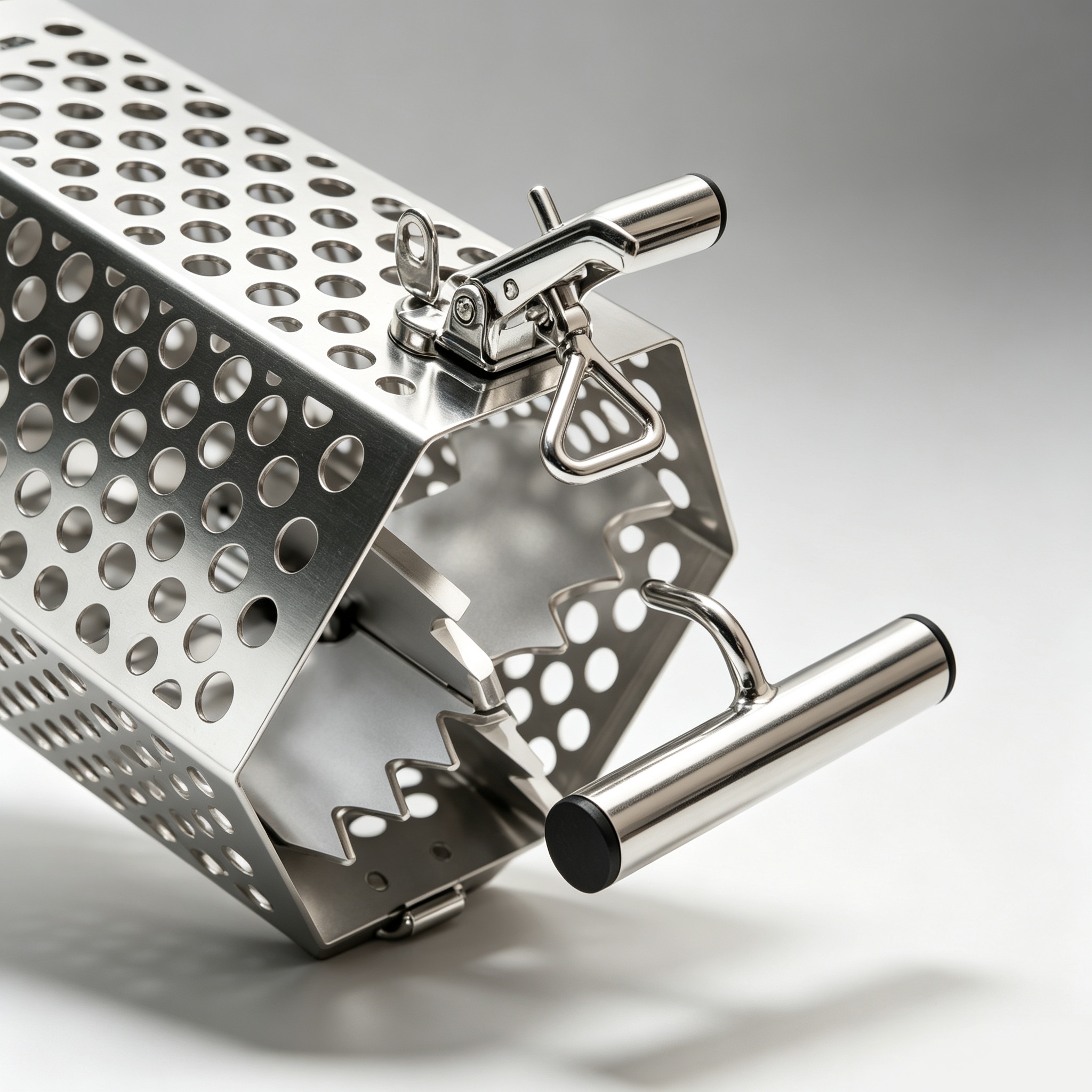 All-in-One Burley Pot – Built-in Masher, Stainless Steel, Bottom-Release Lid