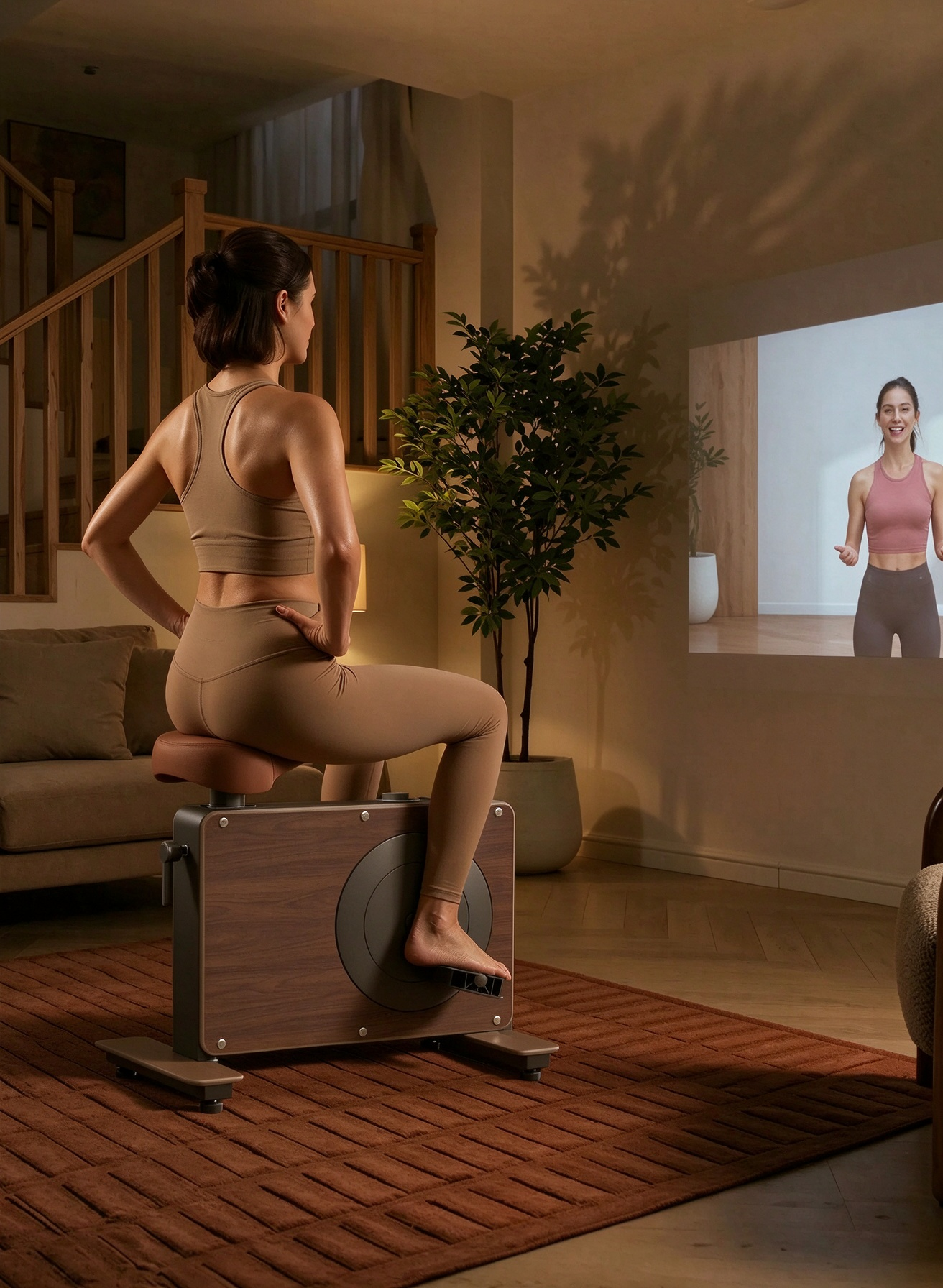Compact Magnetic Desk Exercise Bike – Smooth Cycling for Work & Home