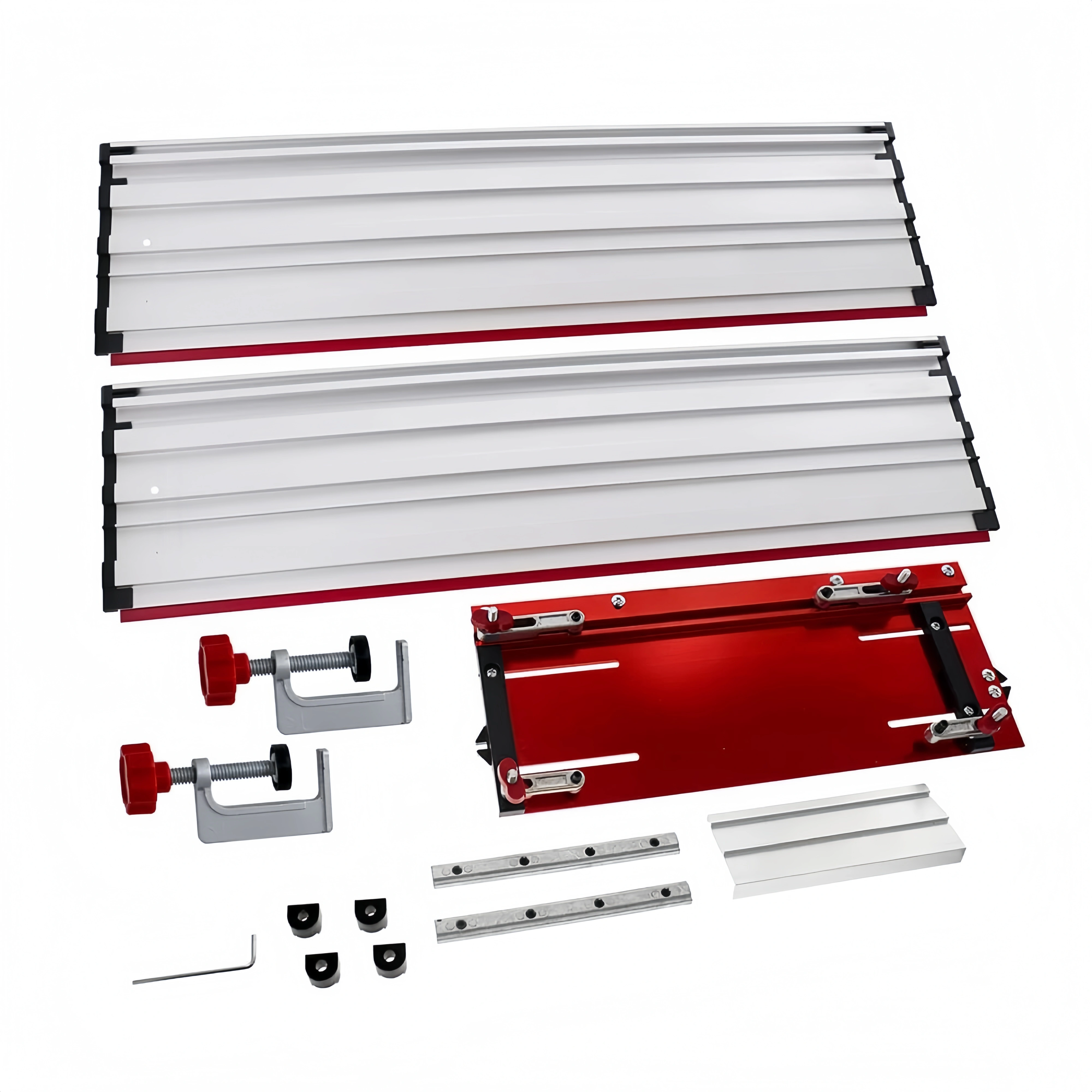 TURN YOUR CIRCULAR SAW INTO A PRECISION TRACK SAW. 50″ Cut Capacity. All‑Aluminum. Expandable to 8 Feet.