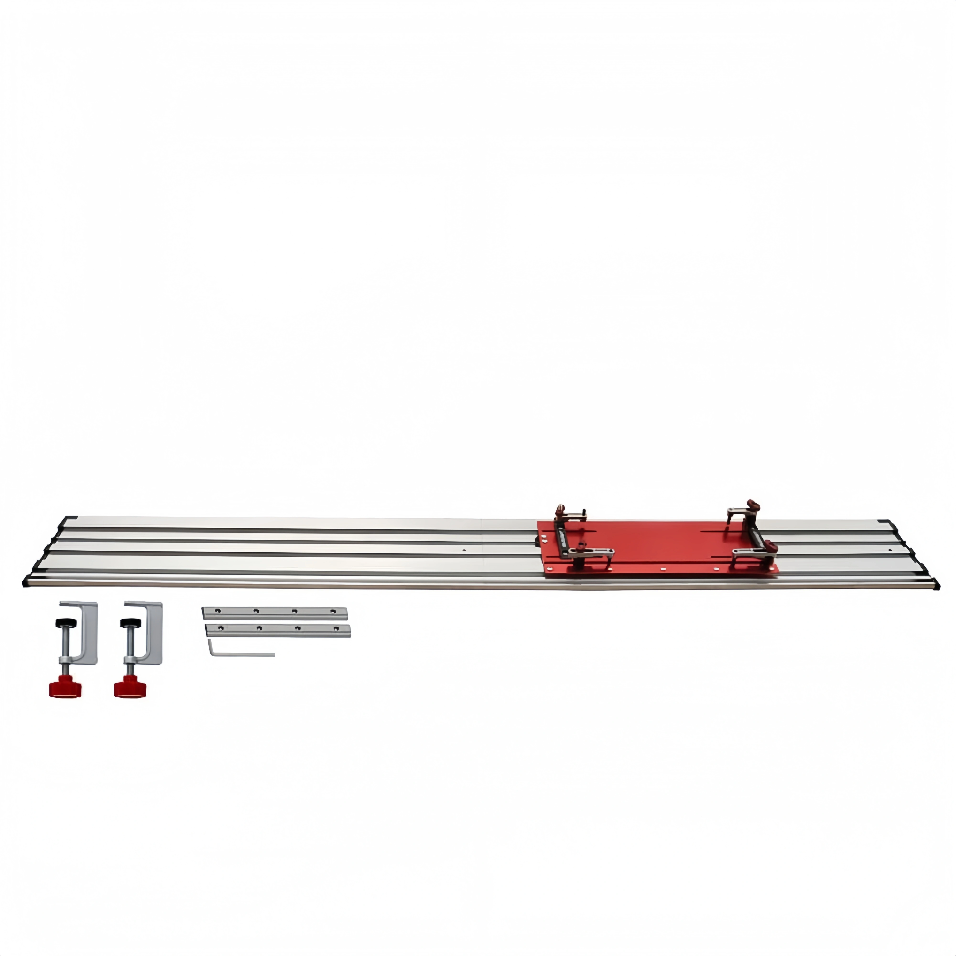 TURN YOUR CIRCULAR SAW INTO A PRECISION TRACK SAW. 50″ Cut Capacity. All‑Aluminum. Expandable to 8 Feet.