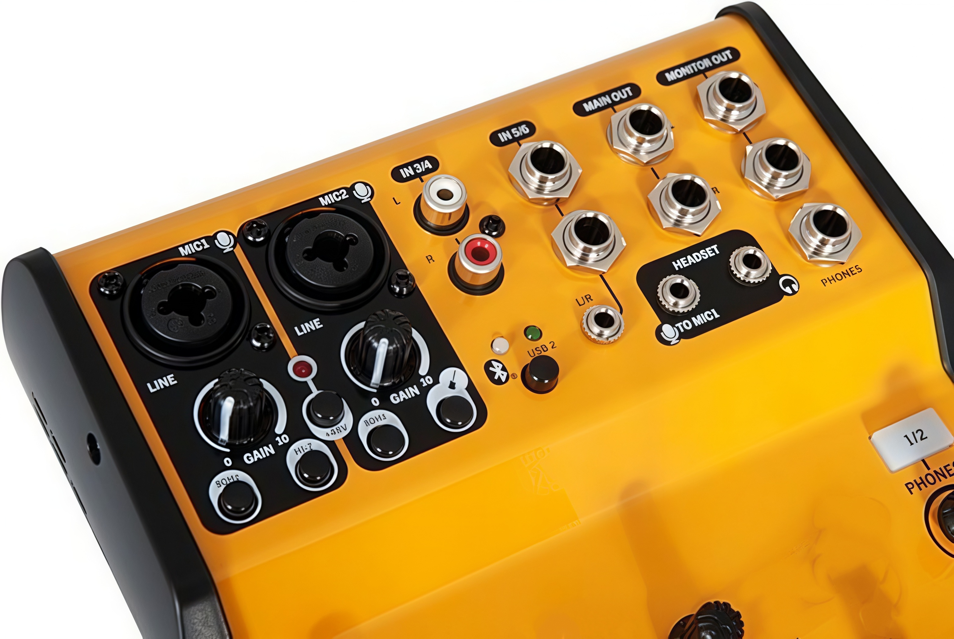 6-Channel Digital Mixer – USB-C & Bluetooth, 48V Phantom Power, Studio EQ & Effects, Podcast/Streaming/Live