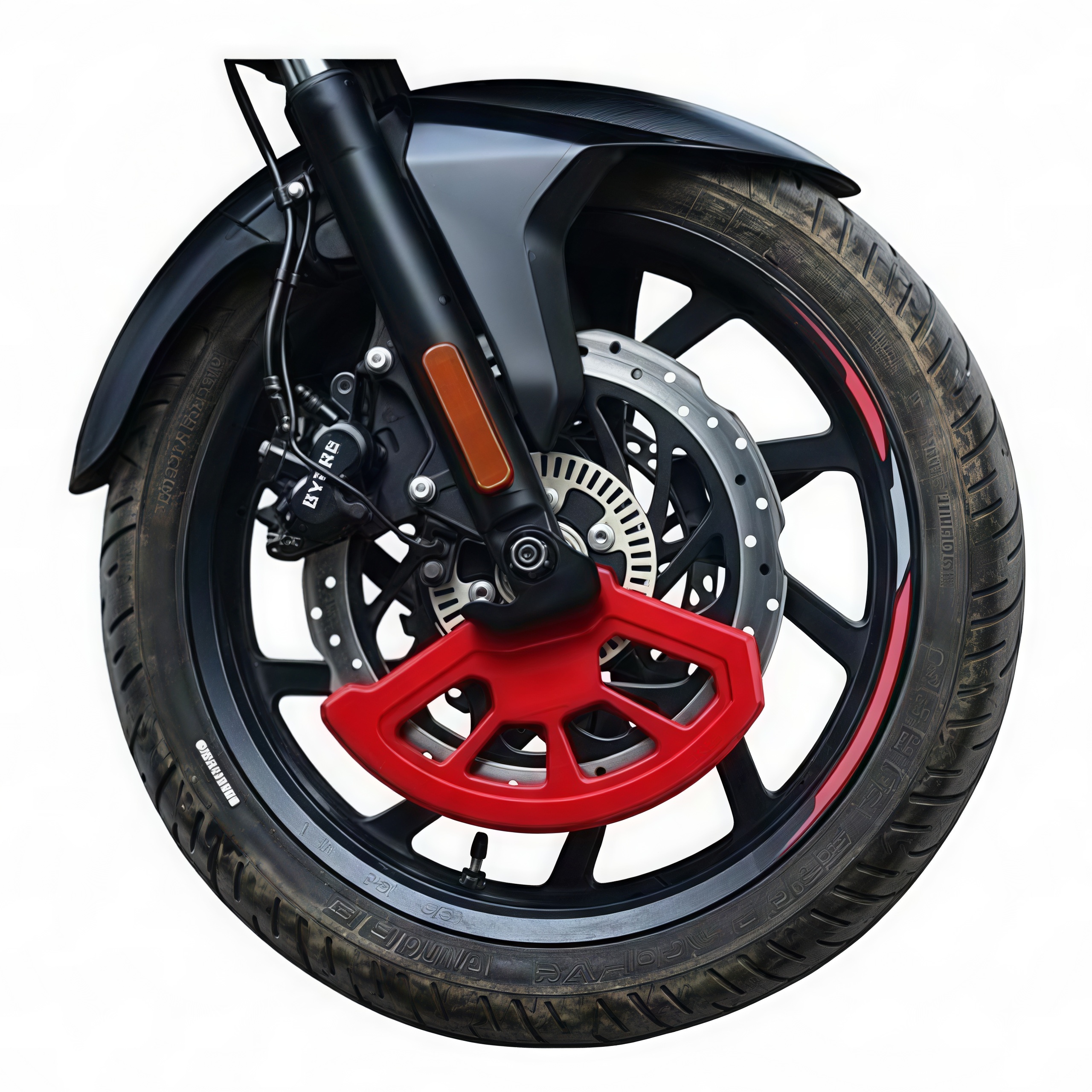 Universal Front Brake Disc Guard – Aluminum Alloy, Gold Anodized, Universal Fit for Most Motorcycles