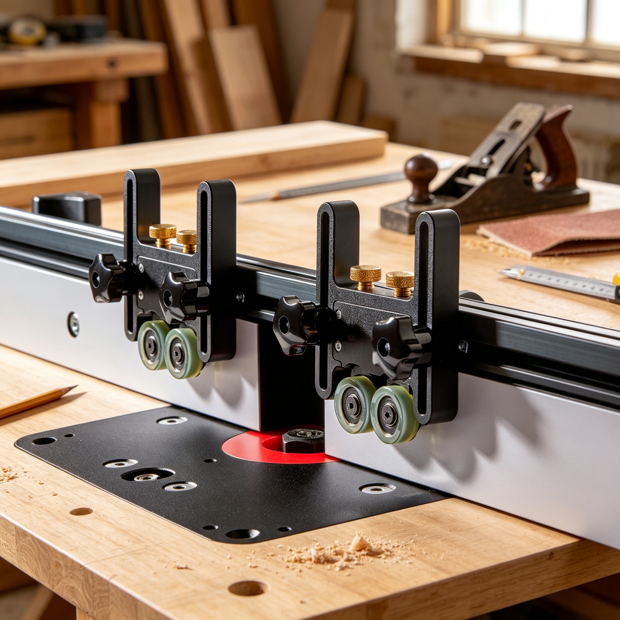 Router Table Roller Guides – Smoother Feeding, Better Control, Pack of 2