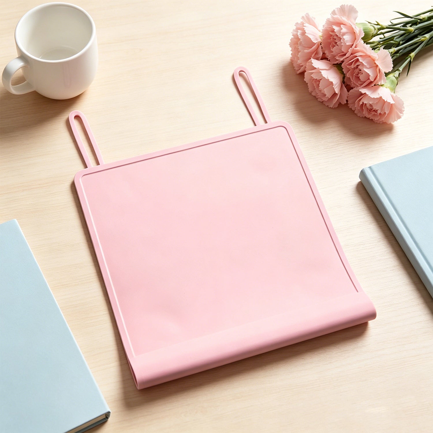 Baby Silicone Placemat with Edge Guard – Non-Slip, Roll-Up Travel Mat for Toddlers