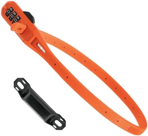 Combination Cable Lock – 45cm Lightweight Steel‑Core Security Tie with Resettable 3‑Digit Code