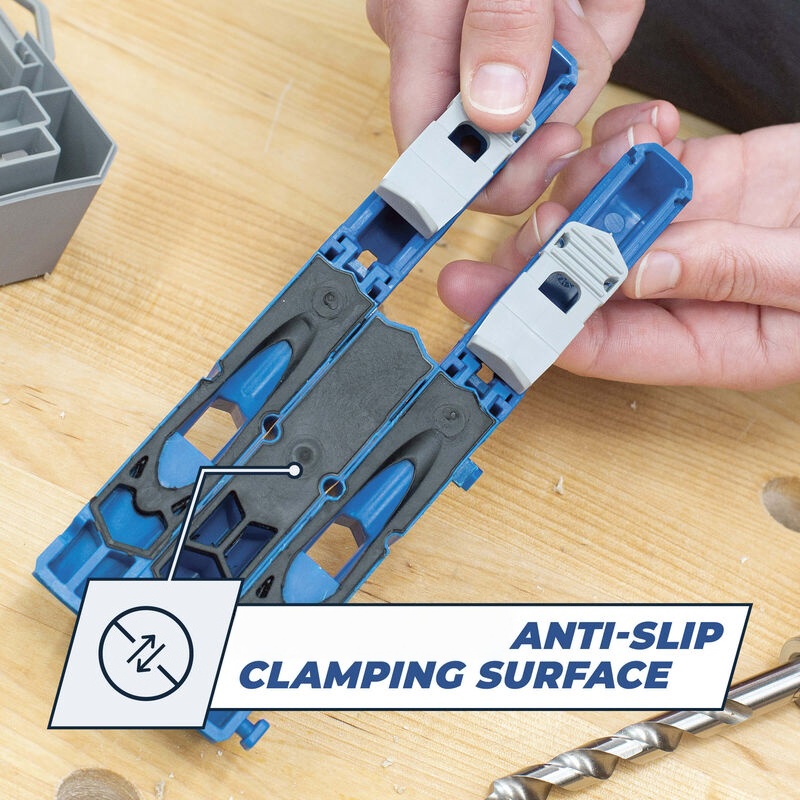 Pocket-Hole Jig 320 – Portable Kit for 1/2"–1 1/2" Materials, Adjustable Spacing, Carry Case