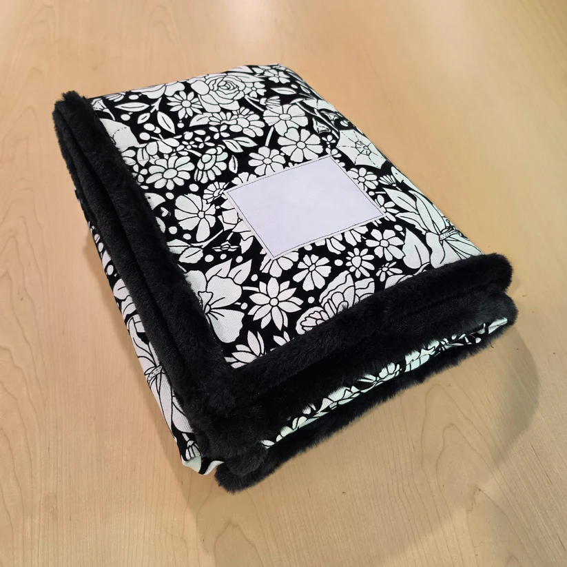 Coloring Blanket – 50″×60″, Soft Cotton Canvas, Velvet‑Print Surface, Machine Washable