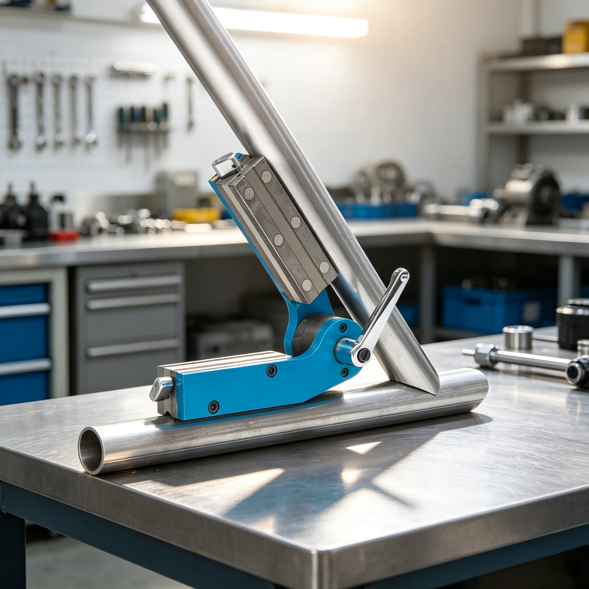 Adjustable Magnetic Welding Positioner – 30°–275°, 110 lb Pull, V-Groove for Round & Square Tubing