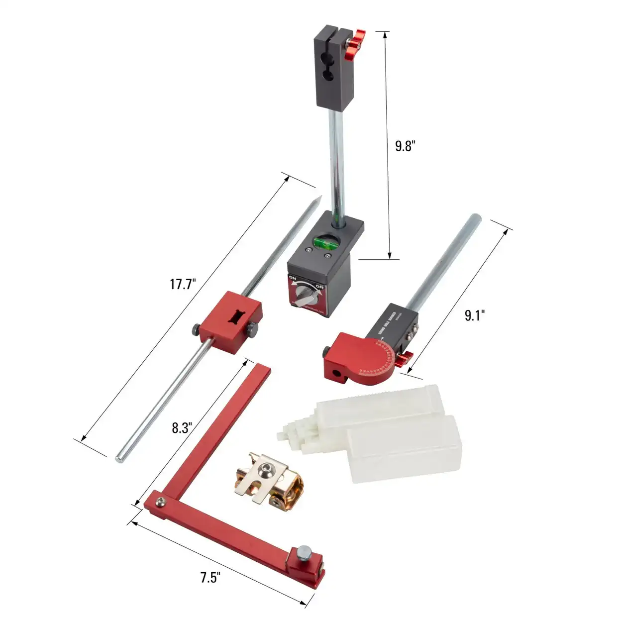 Round Hole Marker – Magnetic Angle-Adjustable Marking Tool with Compass-Like Precision