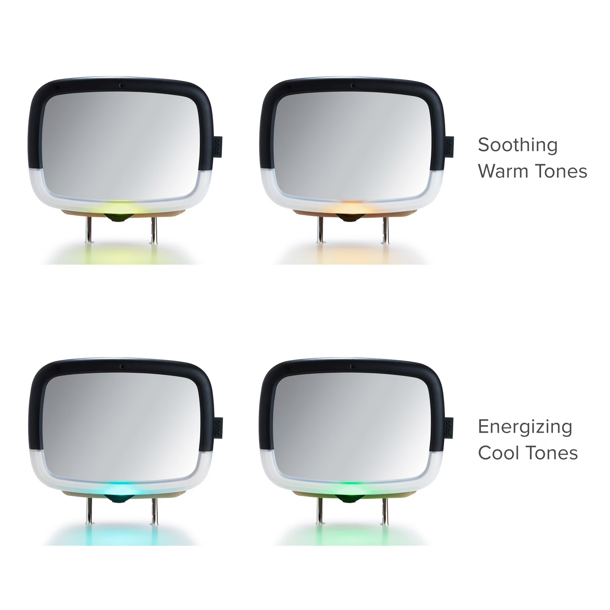 SEE BABY CLEARLY, DAY OR NIGHT – 4 Gentle LED Modes & Wide-Angle View from the Driver‘s Sea