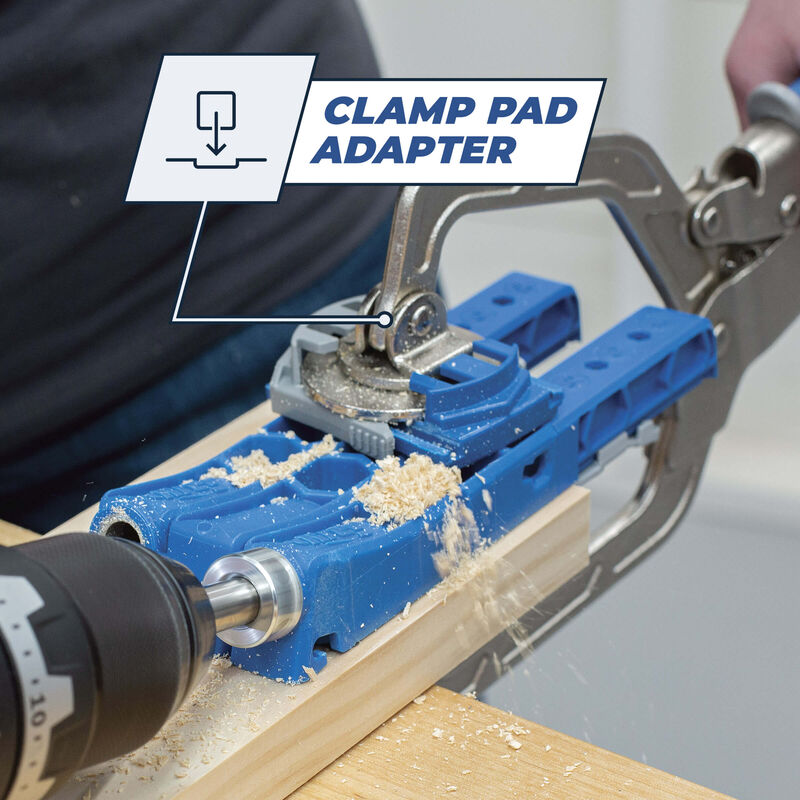 Pocket-Hole Jig 320 – Portable Kit for 1/2"–1 1/2" Materials, Adjustable Spacing, Carry Case