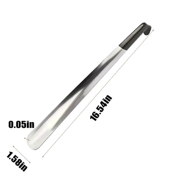  16.5" METAL SHOE HORN – No Bending, No Struggling, Just Slip In