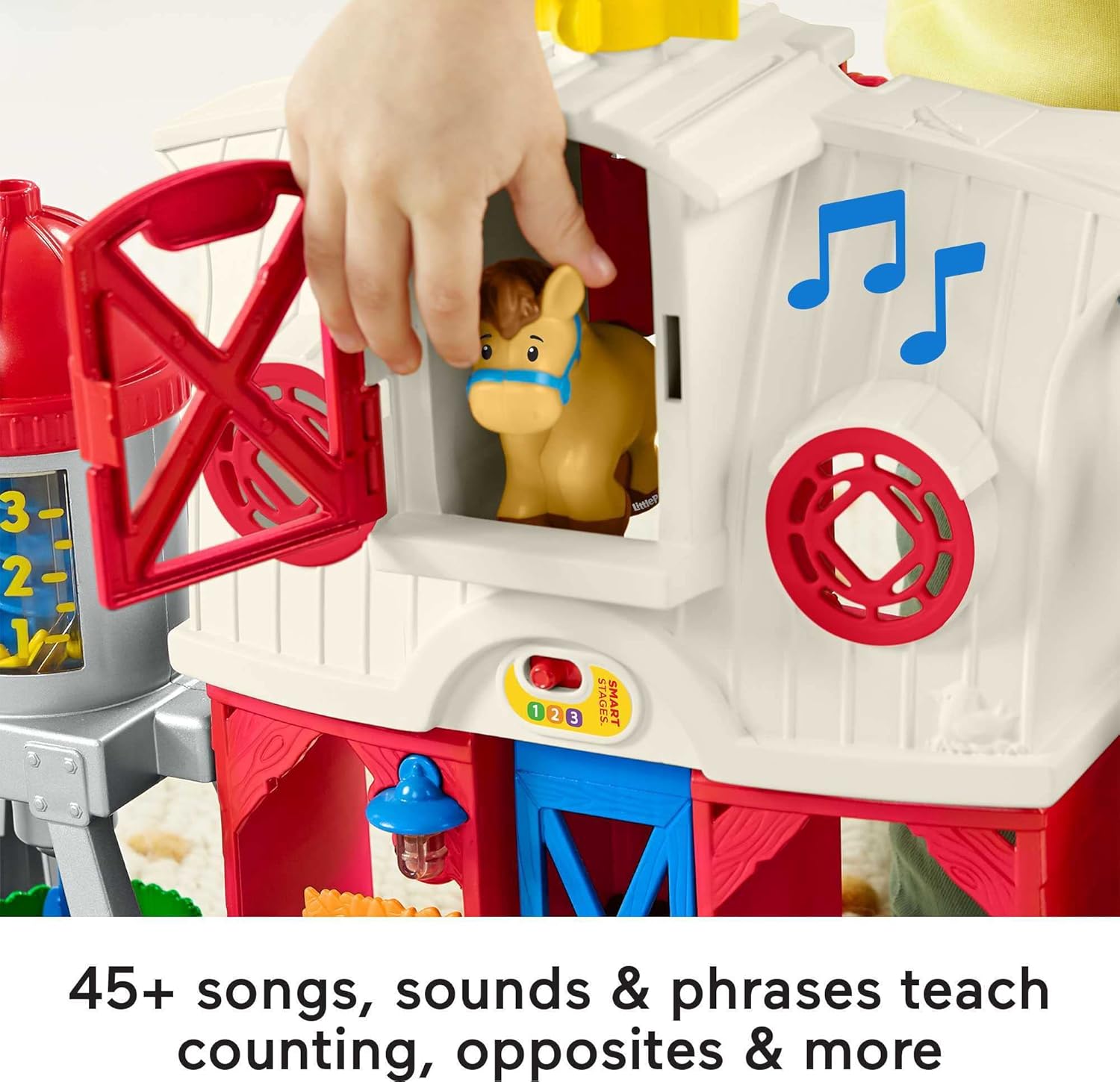 Interactive Farm Playset – 45+ Songs, Sounds & Phrases, 3 Smart Stages, for Toddlers 1‑5 Years