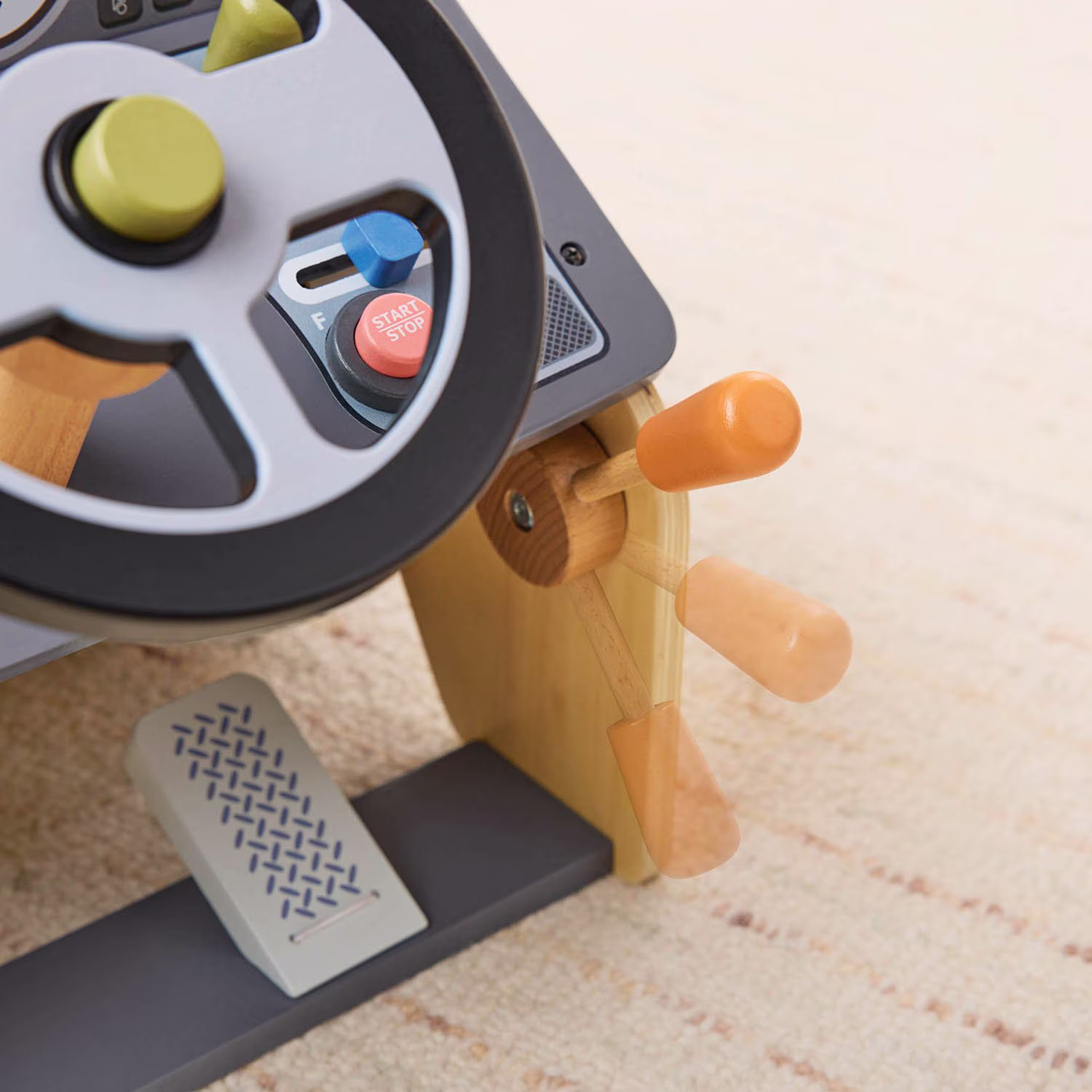Wooden Car Mechanic Playset – Interactive Auto Service Station for Kids