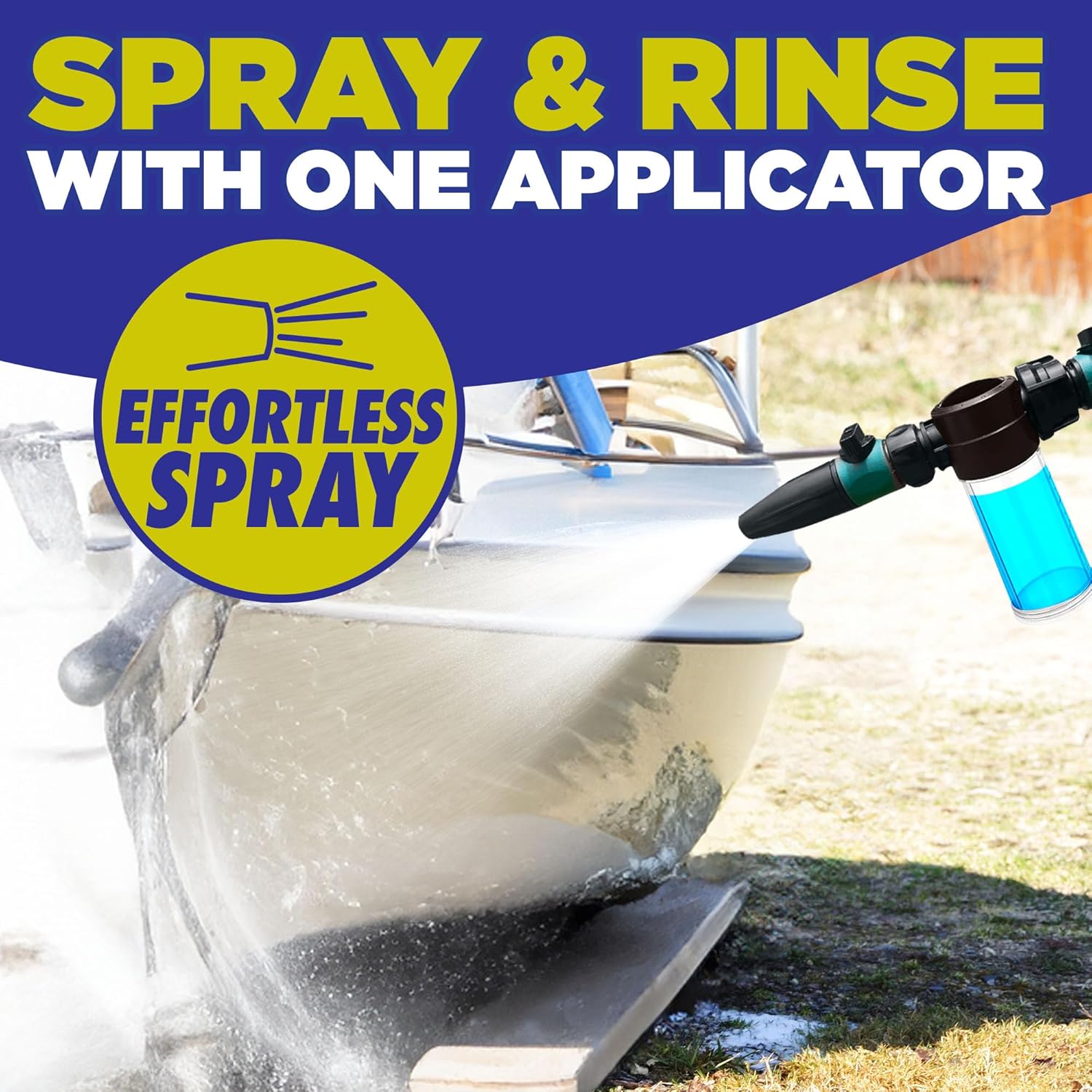 Salt Remover Flush Kit – Marine Engine Flush with High‑Pressure Hose & Multi‑Spray Nozzle