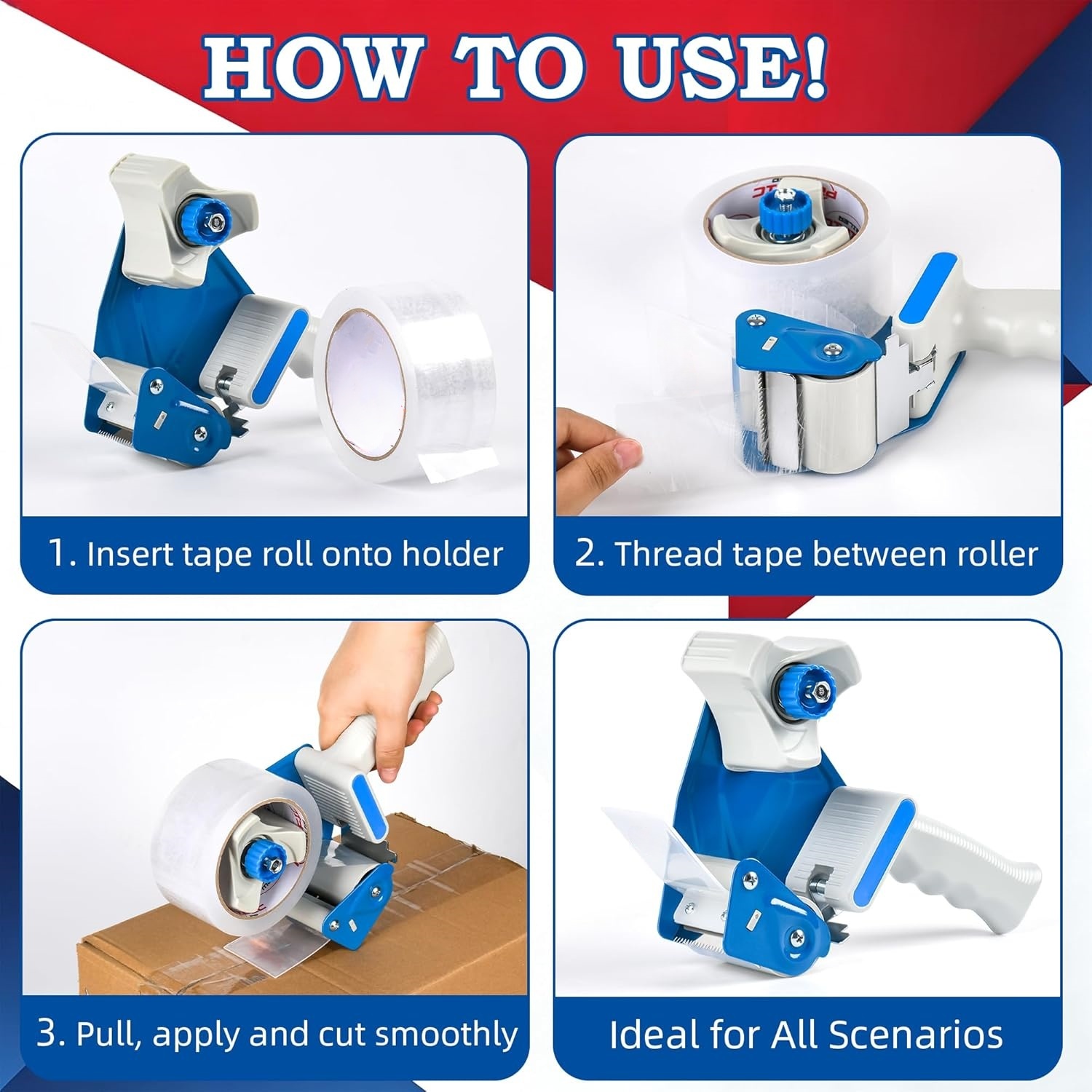 2 Inch Tape Gun Dispenser – Fast, Smooth & Easy Packing Tool