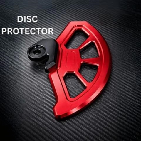 Universal Front Brake Disc Guard – Aluminum Alloy, Gold Anodized, Universal Fit for Most Motorcycles