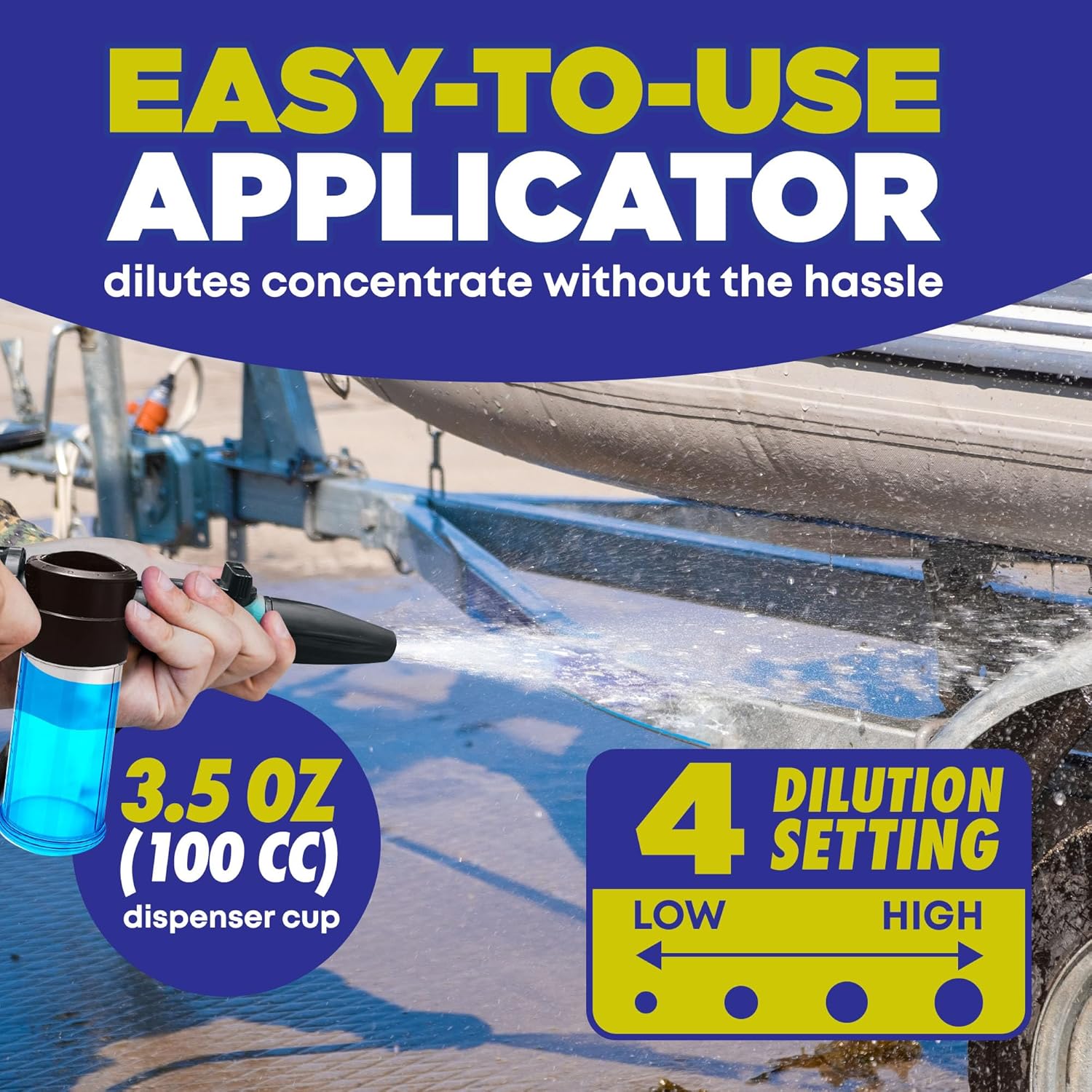 Salt Remover Flush Kit – Marine Engine Flush with High‑Pressure Hose & Multi‑Spray Nozzle