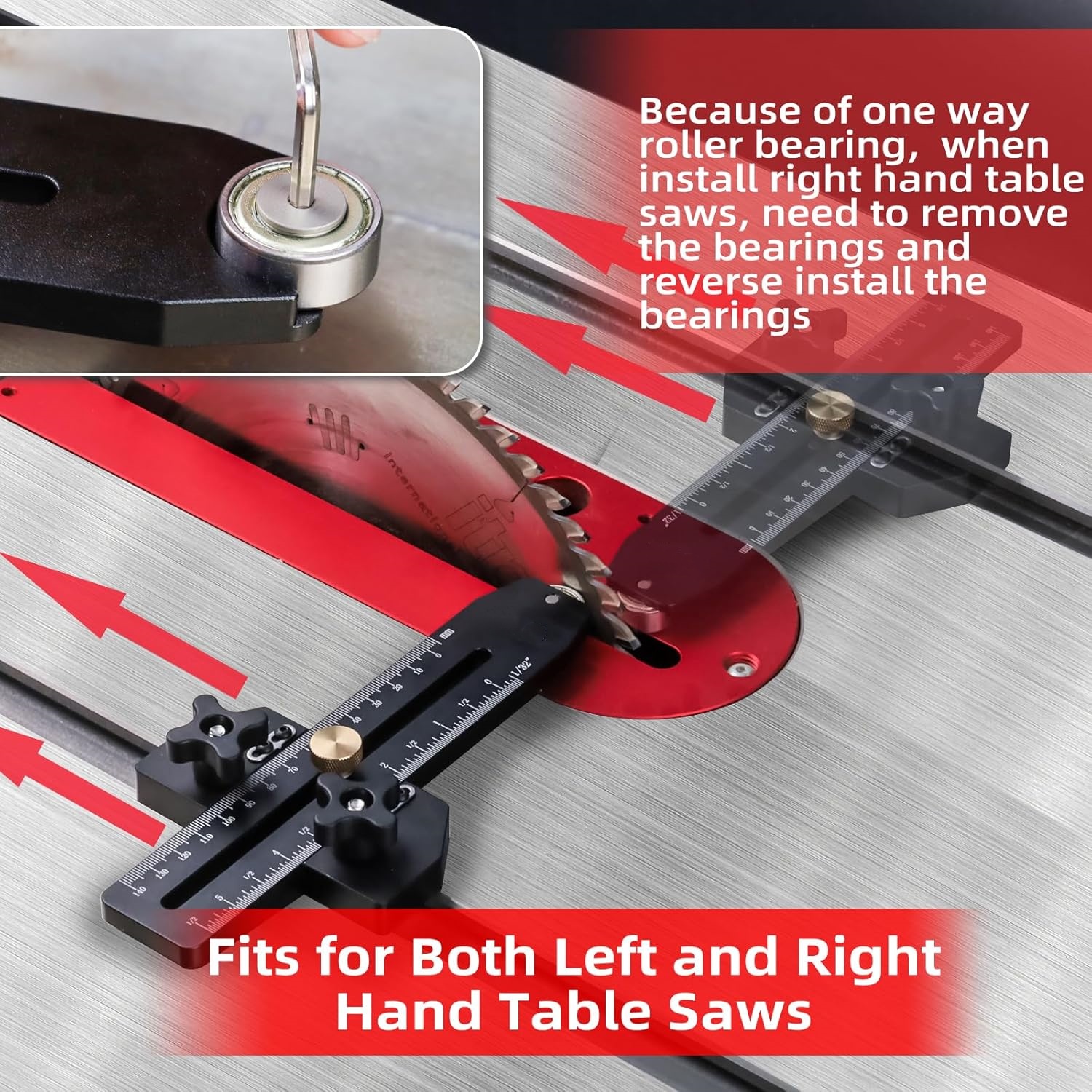 Thin Rip Jig – Table Saw Guide for Repetitive Narrow Cuts, 1/32″ Precision, Anti-Kickback