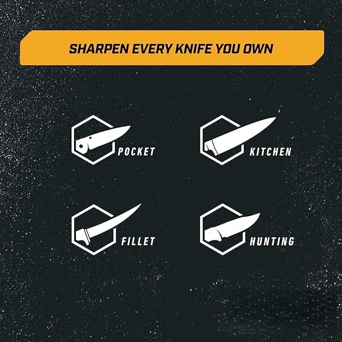 Angle-Guided Knife Sharpener – 15-30° Adjustable, 3-Sided Diamond/Ceramic Abrasives