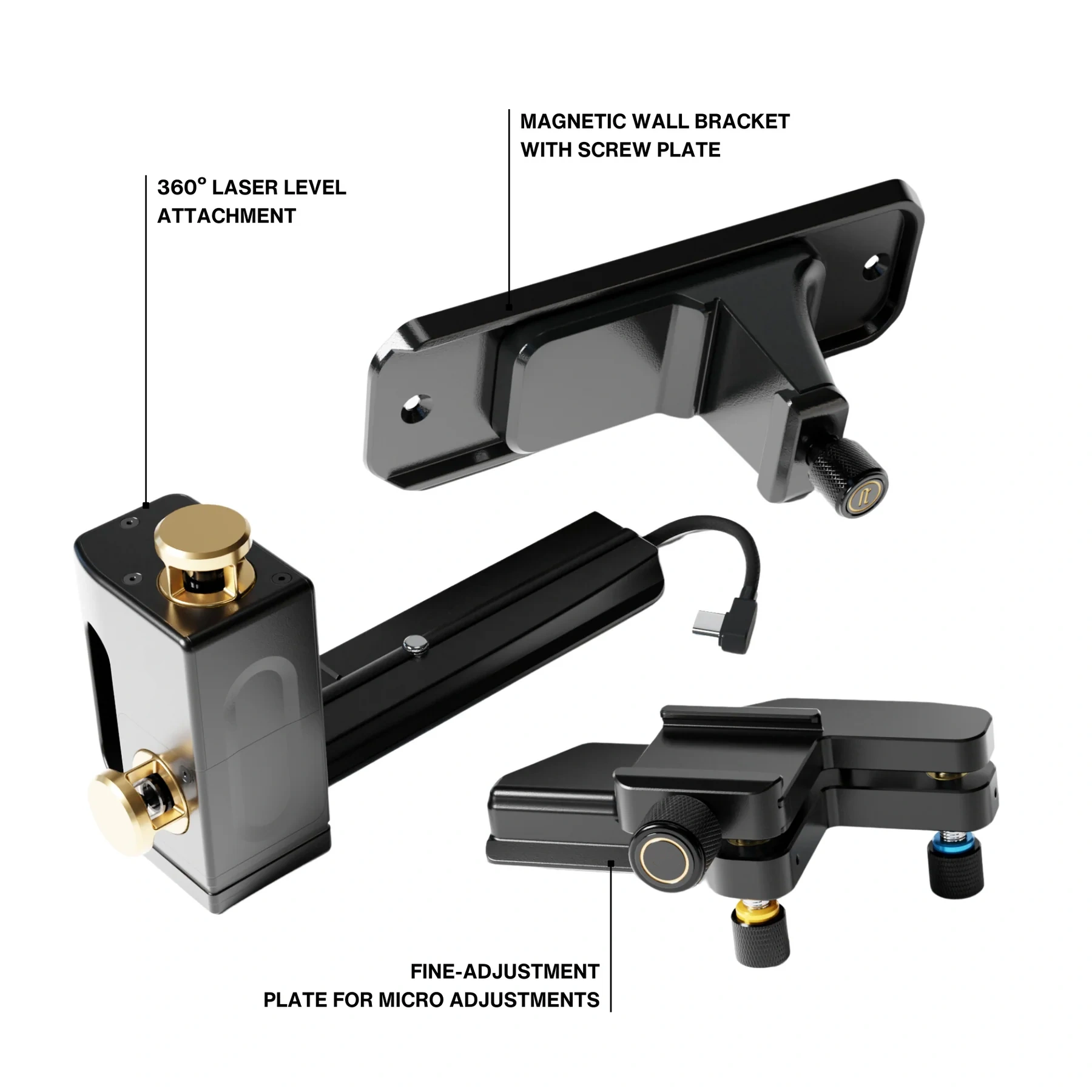 360° Laser Level Kit – Green Beam, Manual Angle Control, Touchscreen Positioning