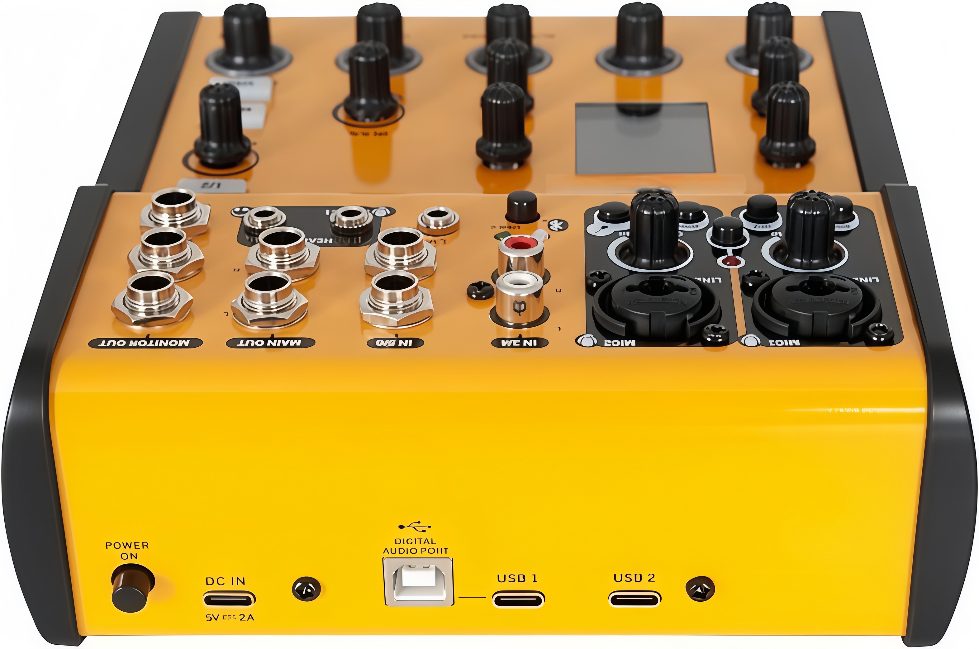 6-Channel Digital Mixer – USB-C & Bluetooth, 48V Phantom Power, Studio EQ & Effects, Podcast/Streaming/Live