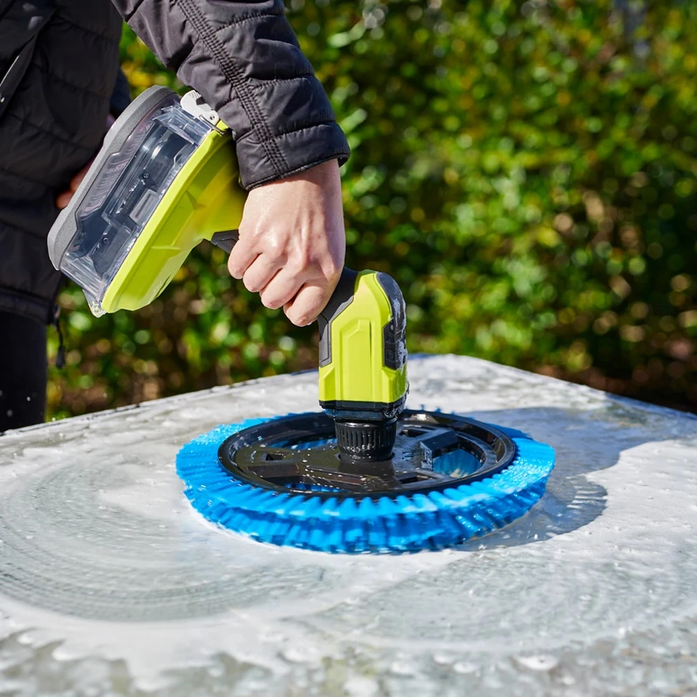 Cordless Power Scrubber – IPX7 Waterproof, 210 RPM, Quick-Change Brushes, 18V Battery Platform