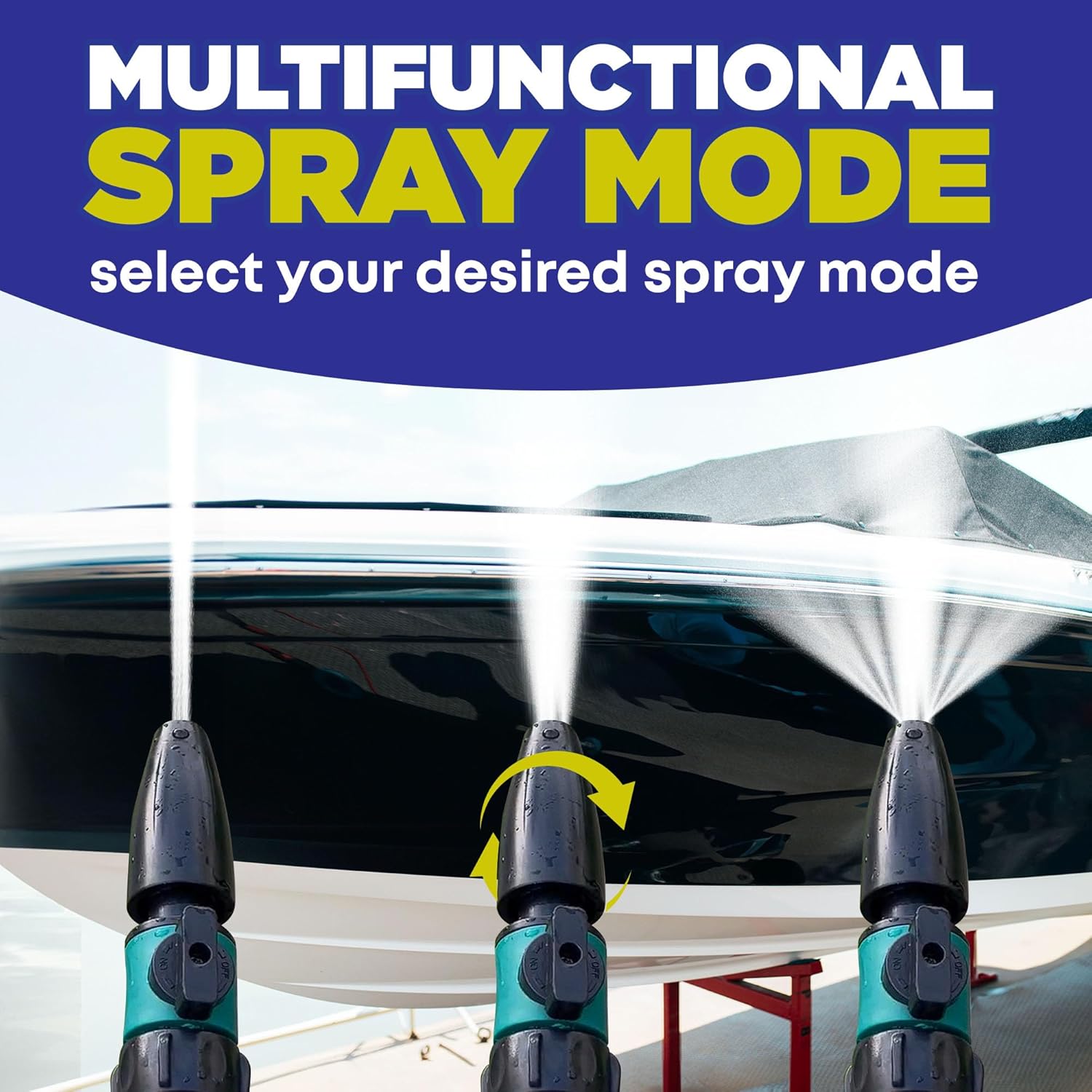Salt Remover Flush Kit – Marine Engine Flush with High‑Pressure Hose & Multi‑Spray Nozzle
