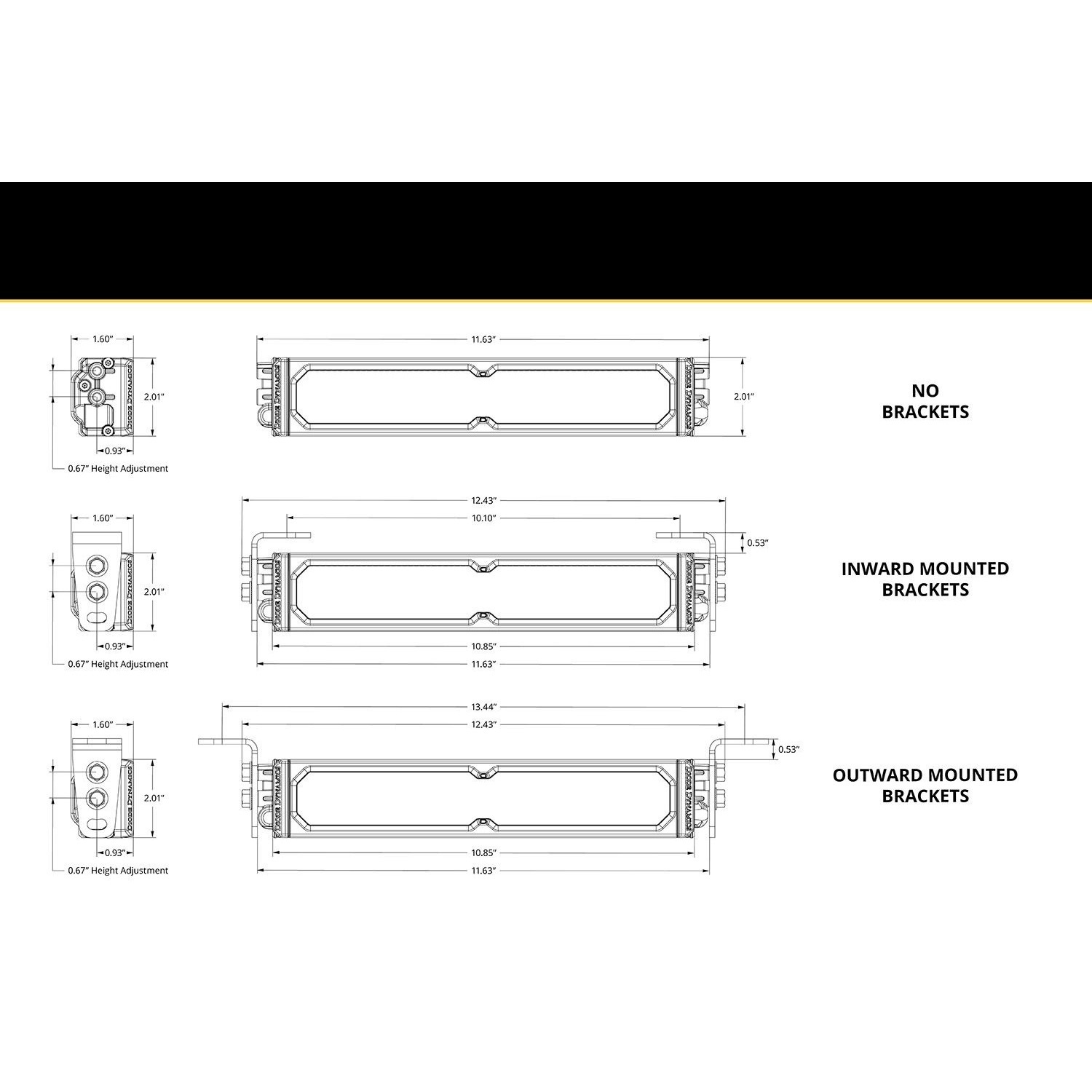10-Inch LED Chase Light – 3-in-1 with Chase, Brake & Reverse Functions