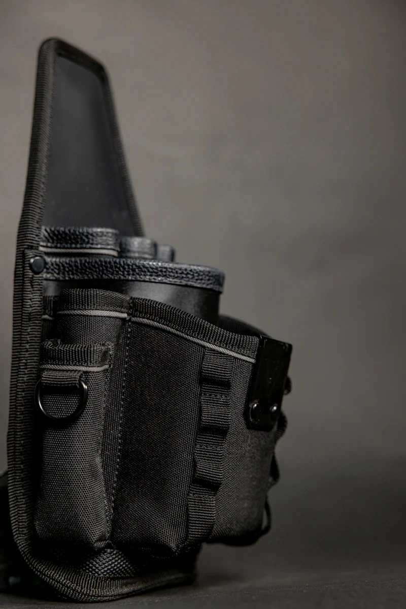 Multi‑Trade Tool Pouch – 2 Main Pockets, 3 Vertical Slots & 4 External Pockets for Everyday Site Work