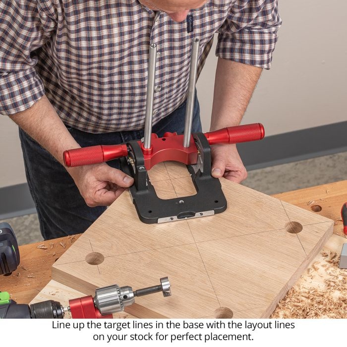 Angled Drill Guide – 0‑40° Adjustable, Crosshair Alignment, 1/16″‑1/2″ Chuck