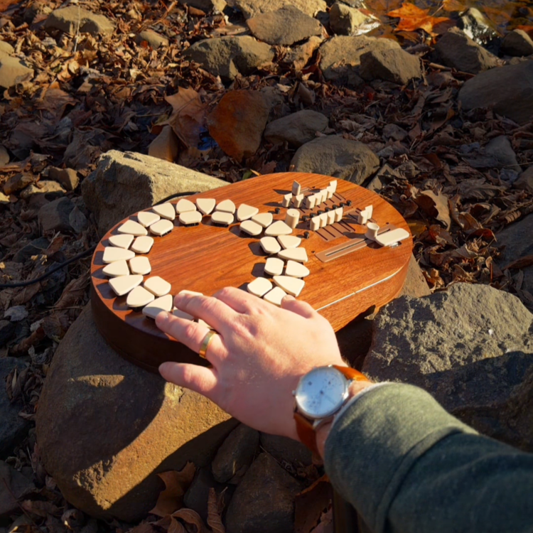 Circle of Fifths Harmony Instrument – Three Synth Engines, Walnut Body, Battery Powered