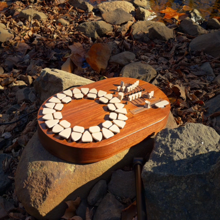 Circle of Fifths Harmony Instrument – Three Synth Engines, Walnut Body, Battery Powered