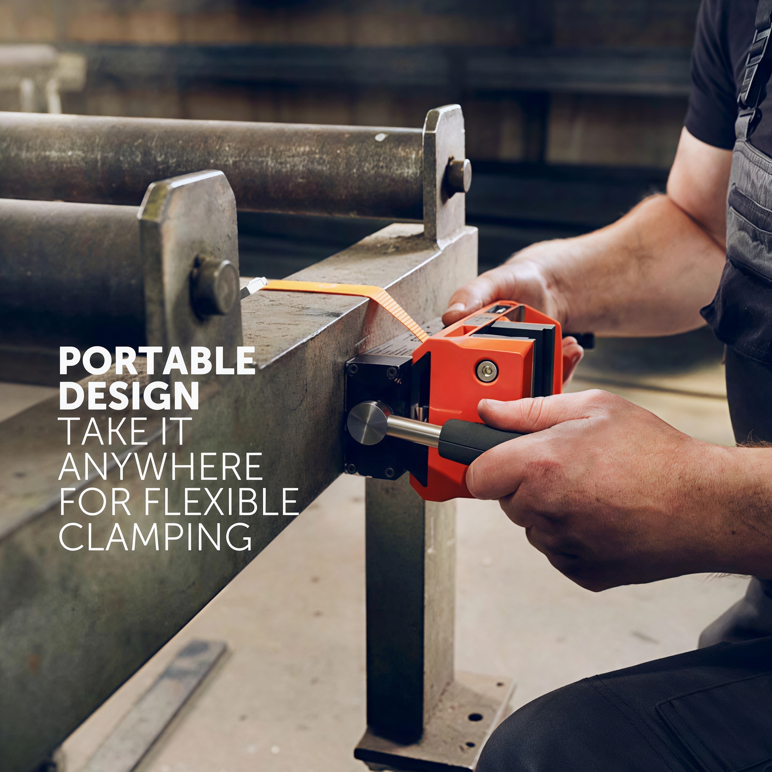 Magnetic Portable Vise – 1754 lbs Holding Force, 4.25″ Clamping Range, Tool-Free Setup