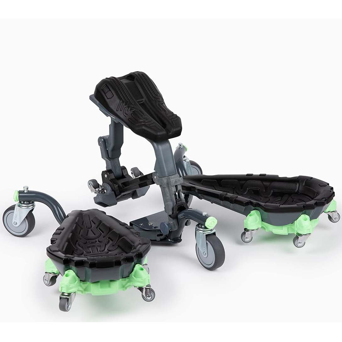Rolling Knee Pads - Durable Ergonomic Mobile Knee Pads with Seat - 360° Turning Capability