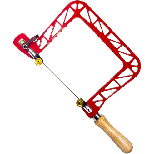 Precision Coping Saw – Quick Tension Release, Lightweight Aluminum Frame, 5" Depth