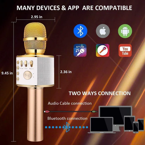 Wireless Bluetooth Karaoke Microphone