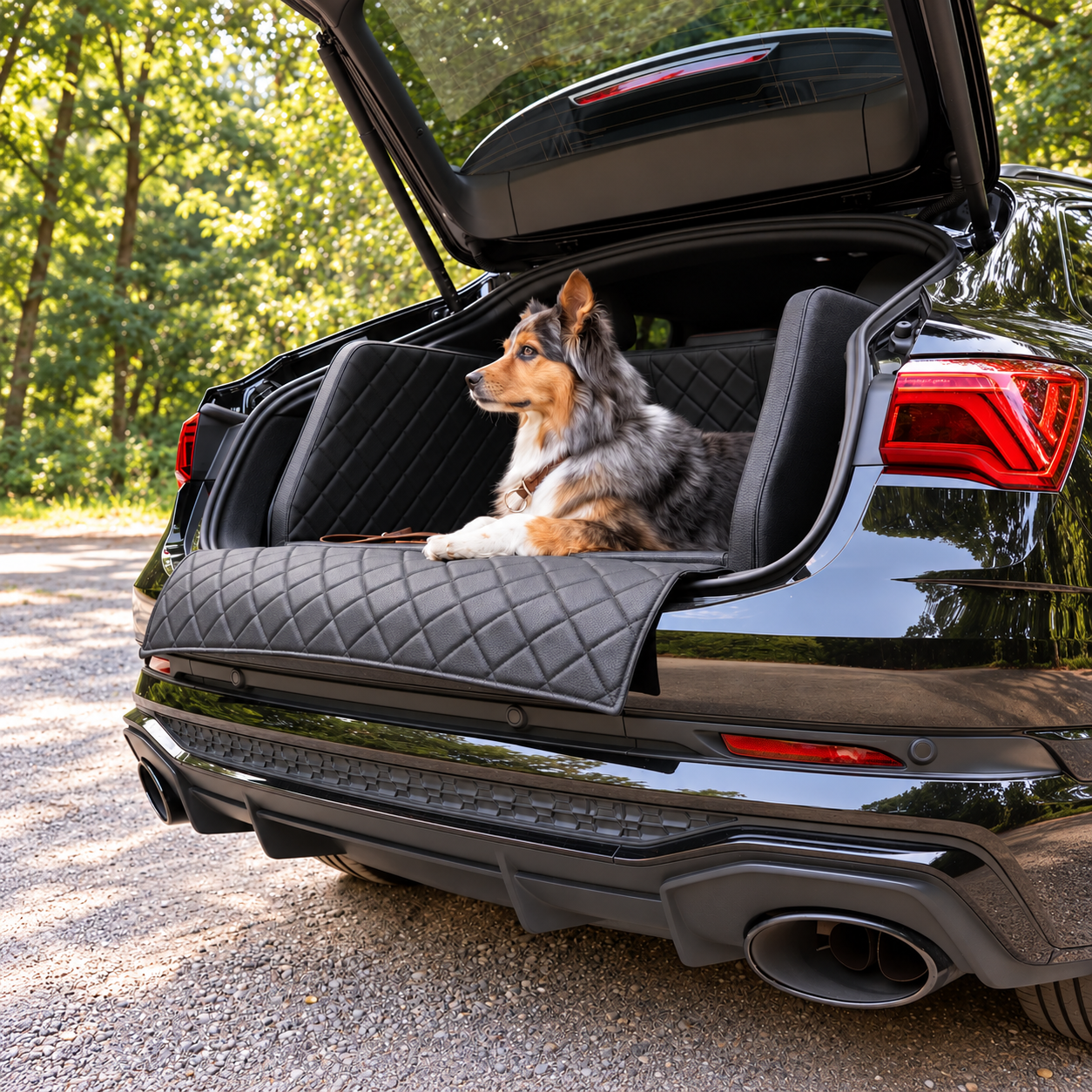 Custom-Fit Dog Car Bed for SUV & Vehicle Trunks
