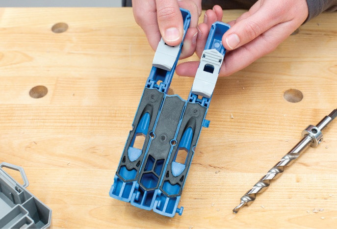 Pocket-Hole Jig 320 – Portable Kit for 1/2"–1 1/2" Materials, Adjustable Spacing, Carry Case