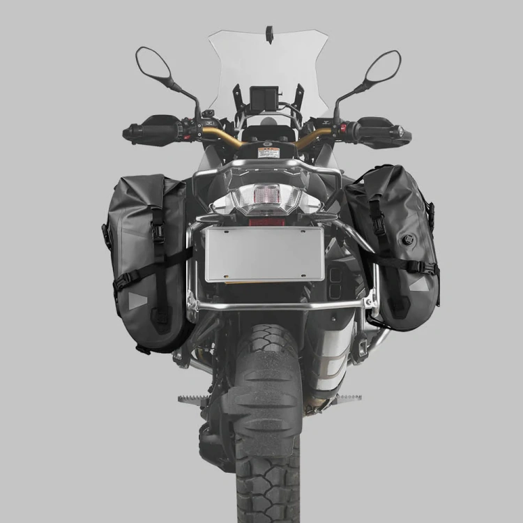 Motorcycle Saddlebag – 24L, Waterproof PVC 500D, Quick Release, Reflective, Shoulder Strap