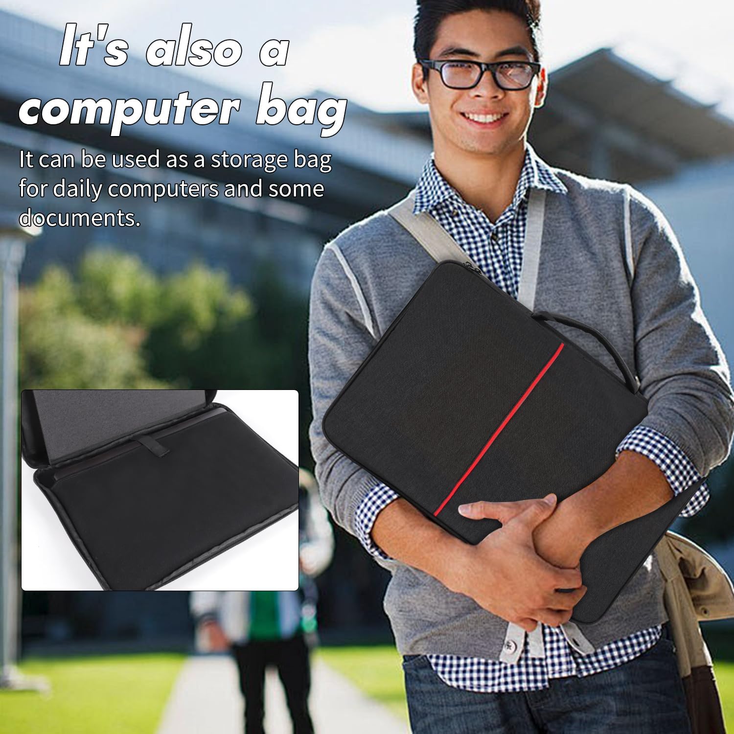 Foldable Laptop Privacy Sun Hood – Anti‑Glare, Privacy Side Panels, 2‑in‑1 Carrying Case – Available for 12‑14″ & 15‑16″ Laptops