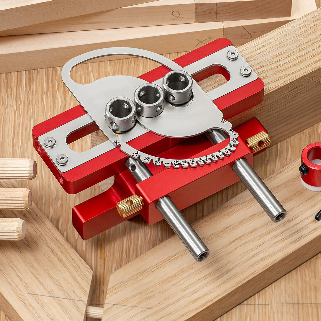 Adjustable Dowel Jig System for Wood Joinery