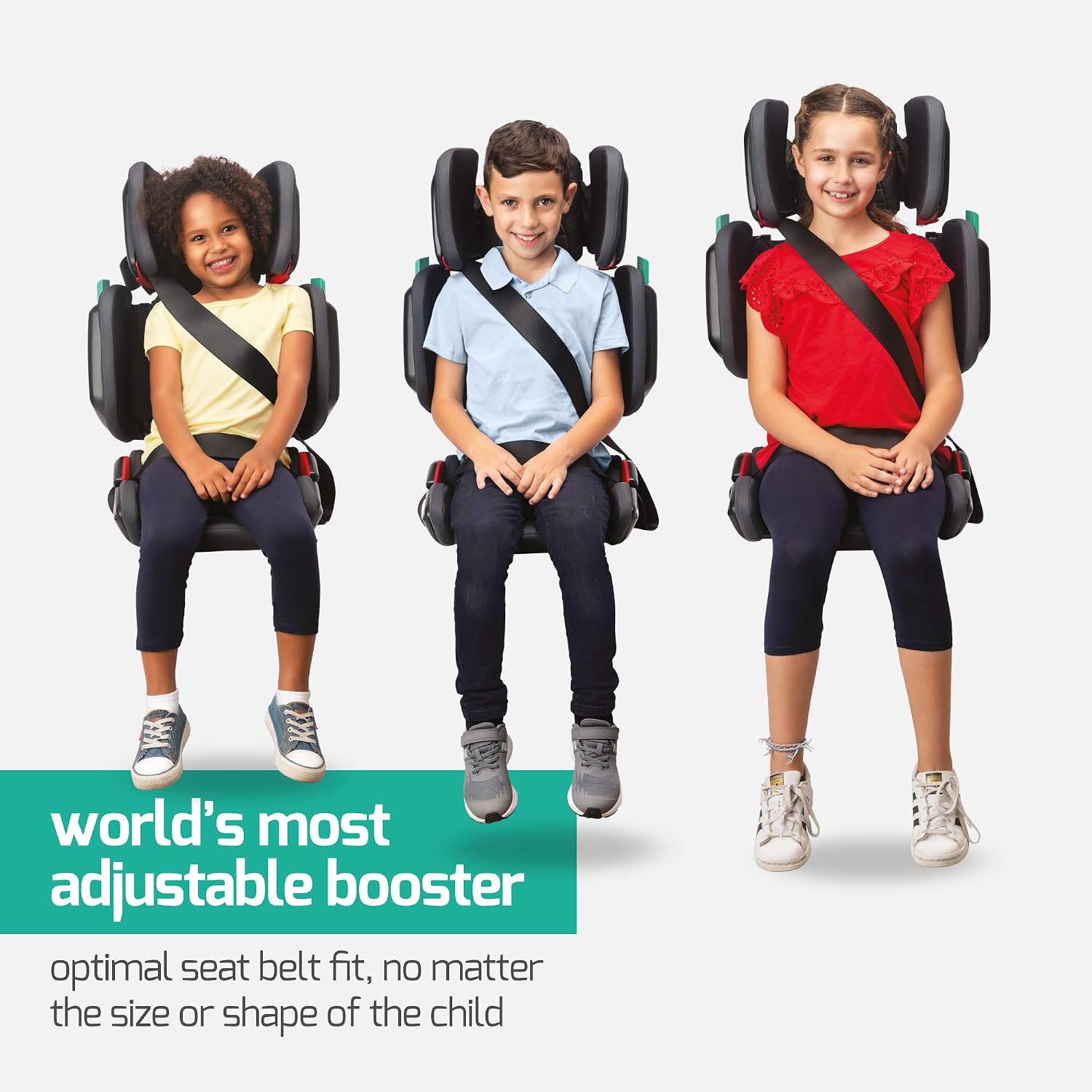 Adjustable High-Back Booster Car Seat for Children